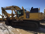 Used Excavator under blue sky,Side of Used Komatsu Excavator ready for Sale,Side of Used Excavator ready for Sale,Back of Used Komatsu Excavator for Sale